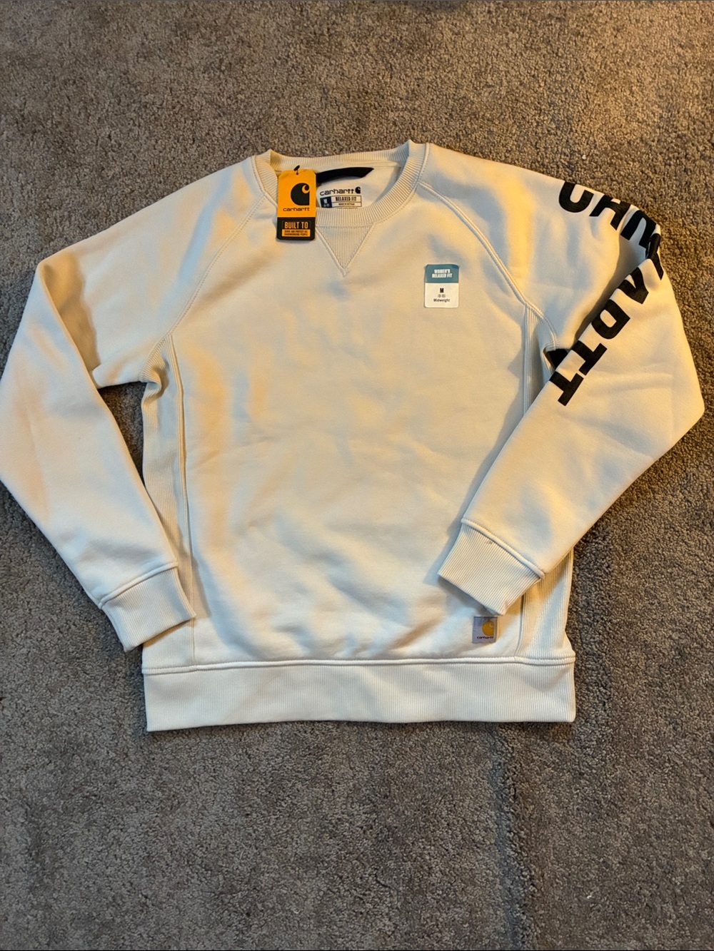 Carhartt Women’s Cream Crewneck Sweatshirt